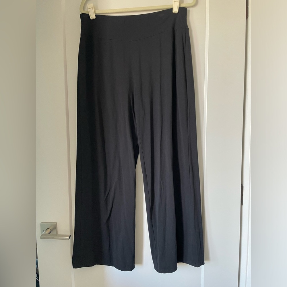 Eileen fisher traceable organic cotton jersey wide-leg pant size PL - Picture 7 of 7